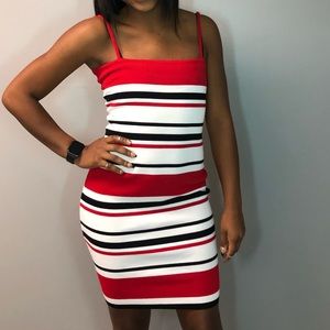 NWT striped bodycon dress